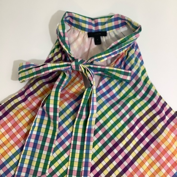 J crew halter sleeveless summer shift dress SZ 6 - Picture 13 of 16